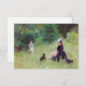 Berthe Morisot - Im Park Dankeskarte (Vorne/Hinten)