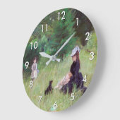 Berthe Morisot - Im Park Große Wanduhr (Winkel)