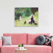 Berthe Morisot - Im Park Leinwanddruck (Insitu (Wohnzimmer))