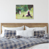 Berthe Morisot - Im Park Leinwanddruck (Insitu (Schlafzimmer))