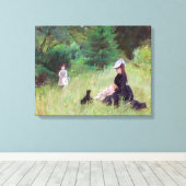 Berthe Morisot - Im Park Leinwanddruck (Insitu (Holzboden))