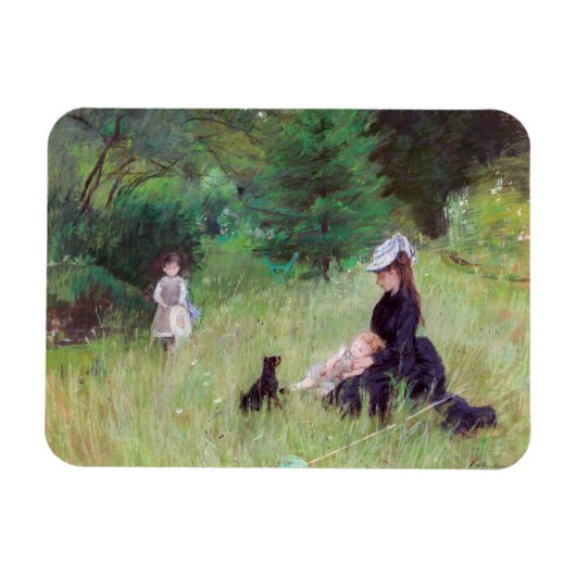 Berthe Morisot - Im Park Magnet (Horizontal)