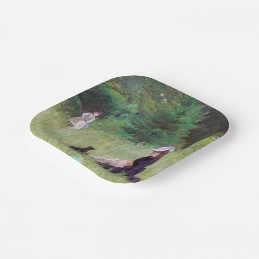 Berthe Morisot - Im Park Pappteller (Gewinkelt)