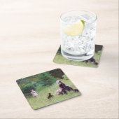 Berthe Morisot - Im Park Rechteckiger Pappuntersetzer (Vor Ort)