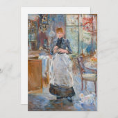 Berthe Morisot - Im Speisesaal Dankeskarte (Vorne/Hinten)