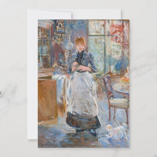 Berthe Morisot - Im Speisesaal Einladung (Vorderseite)
