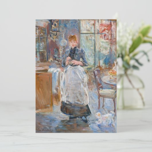 Berthe Morisot - Im Speisesaal Einladung (Stehend Vorderseite)