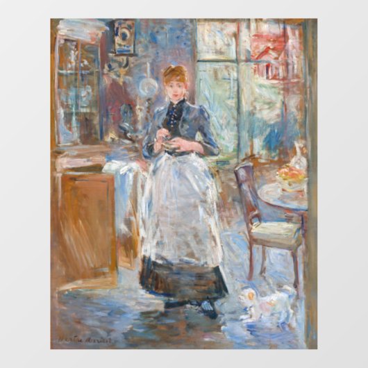 Berthe Morisot - Im Speisesaal Fensteraufkleber (Blatt)