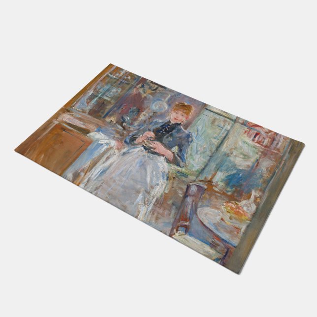 Berthe Morisot - Im Speisesaal Fußmatte (Schrägansicht)