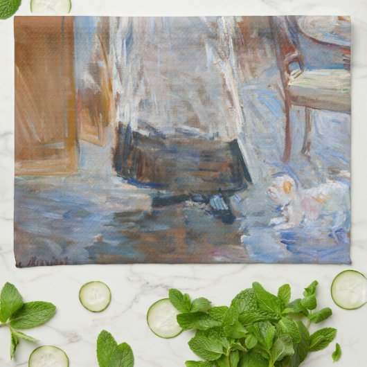 Berthe Morisot - Im Speisesaal Geschirrtuch (Gefaltet)