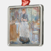 Berthe Morisot - Im Speisesaal Ornament Aus Metall (Links)