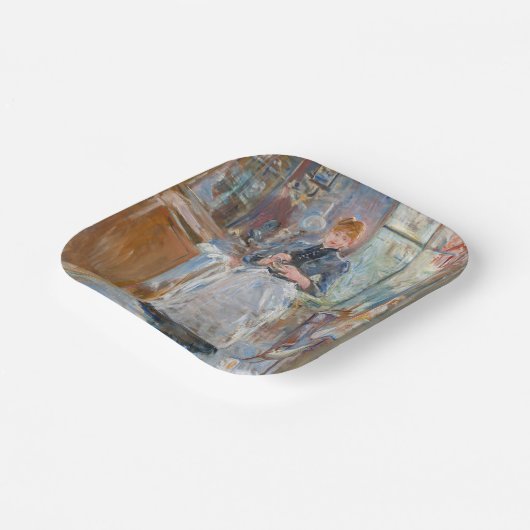 Berthe Morisot - Im Speisesaal Pappteller (Gewinkelt)