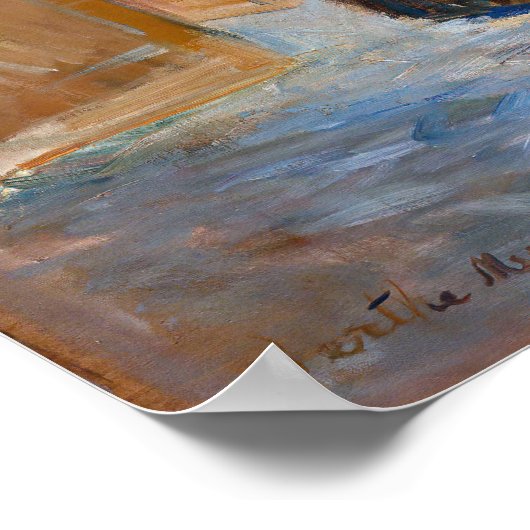 Berthe Morisot - Im Speisesaal Poster (Ecke)