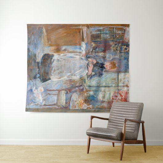 Berthe Morisot - Im Speisesaal Wandteppich (Beispiel (Horizontal))