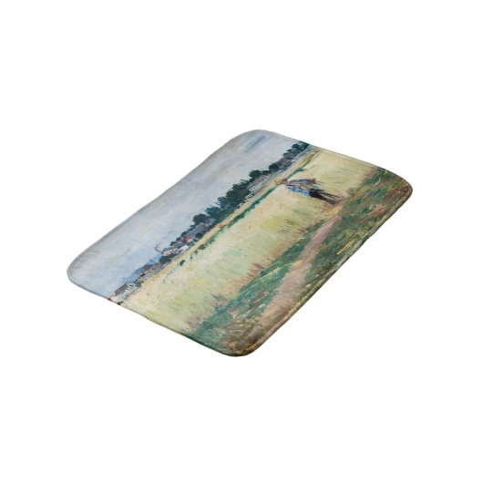 Berthe Morisot - Im Wheatfield bei Gennevillier Badematte (Schrägansicht)