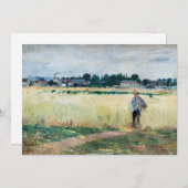 Berthe Morisot - Im Wheatfield bei Gennevillier Einladung (Vorne/Hinten)