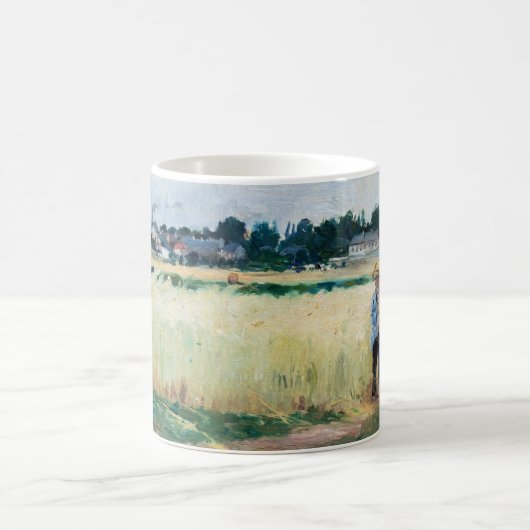 Berthe Morisot - Im Wheatfield bei Gennevillier Kaffeetasse (Mittel)