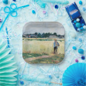 Berthe Morisot - Im Wheatfield bei Gennevillier Pappteller (Party)