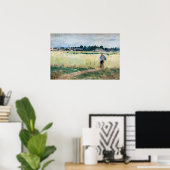 Berthe Morisot - Im Wheatfield bei Gennevillier Poster (Heimbüro)