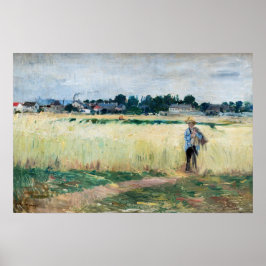 Berthe Morisot - Im Wheatfield bei Gennevillier Poster