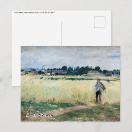 Berthe Morisot - Im Wheatfield bei Gennevillier Postkarte