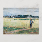 Berthe Morisot - Im Wheatfield bei Gennevillier Postkarte (Vorderseite)