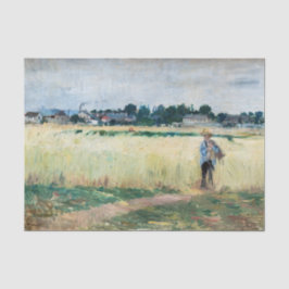 Berthe Morisot - Im Wheatfield bei Gennevillier Seidenpapier