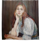 Berthe Morisot - Julie Daydreaming Duschvorhang (Vorderseite)