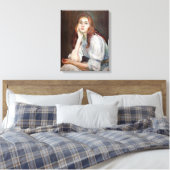 Berthe Morisot - Julie Daydreaming Leinwanddruck (Insitu (Schlafzimmer))