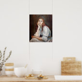 Berthe Morisot - Julie Daydreaming Poster (Küche)