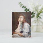 Berthe Morisot - Julie Daydreaming Postkarte (Stehend Vorderseite)