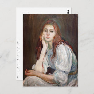 Berthe Morisot - Julie Daydreaming Postkarte