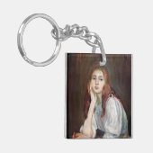 Berthe Morisot - Julie Daydreaming Schlüsselanhänger (Vorderseite links)