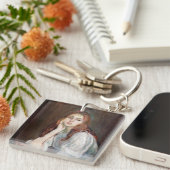 Berthe Morisot - Julie Daydreaming Schlüsselanhänger (Vorderseite rechts)