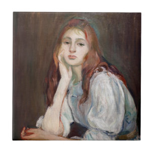 Berthe Morisot - Julie Tagträumend Fliese