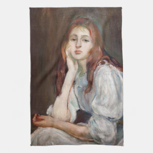 Berthe Morisot - Julie Tagträumend Geschirrtuch