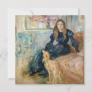 Berthe Morisot - Julie und ihr Greyhound Laerte Einladung