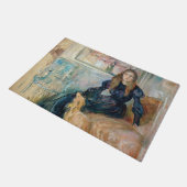 Berthe Morisot - Julie und ihr Greyhound Laerte Fußmatte (Schrägansicht)