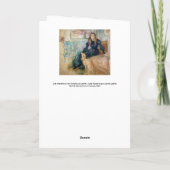 Berthe Morisot - Julie und ihr Greyhound Laerte Karte (Rückseite)