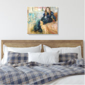 Berthe Morisot - Julie und ihr Greyhound Laerte Leinwanddruck (Insitu (Schlafzimmer))