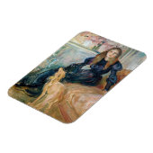 Berthe Morisot - Julie und ihr Greyhound Laerte Magnet (Linke Seite)