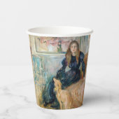 Berthe Morisot - Julie und ihr Greyhound Laerte Pappbecher (Rückseite)