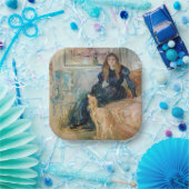 Berthe Morisot - Julie und ihr Greyhound Laerte Pappteller (Party)