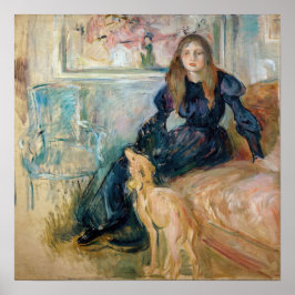 Berthe Morisot - Julie und ihr Greyhound Laerte Poster
