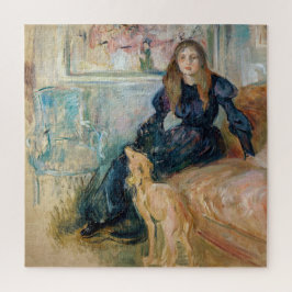 Berthe Morisot - Julie und ihr Greyhound Laerte Puzzle