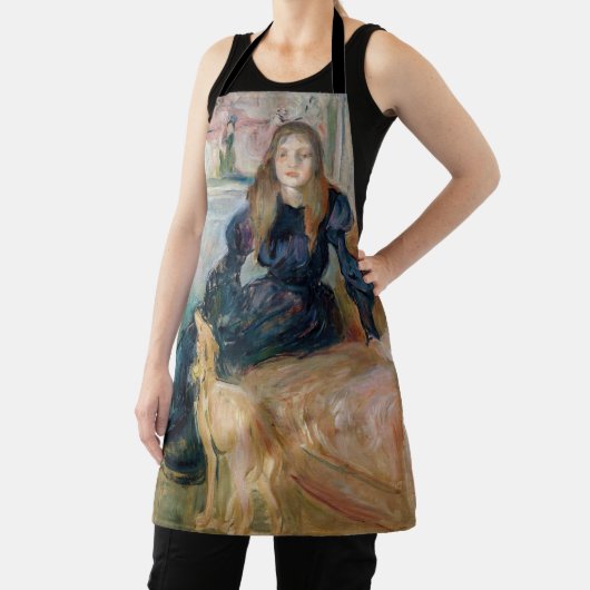 Berthe Morisot - Julie und ihr Greyhound Laerte Schürze (InSitu)