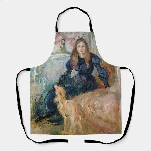 Berthe Morisot - Julie und ihr Greyhound Laerte Schürze (Vorderseite)