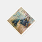 Berthe Morisot - Julie und ihr Greyhound Laerte Serviette (Ecke)