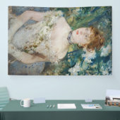 Berthe Morisot - Junge Frau in einem Baseball Banner (Messe)