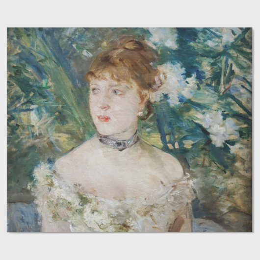 Berthe Morisot - Junge Frau in einem Baseball Geschenkpapier (Flach)